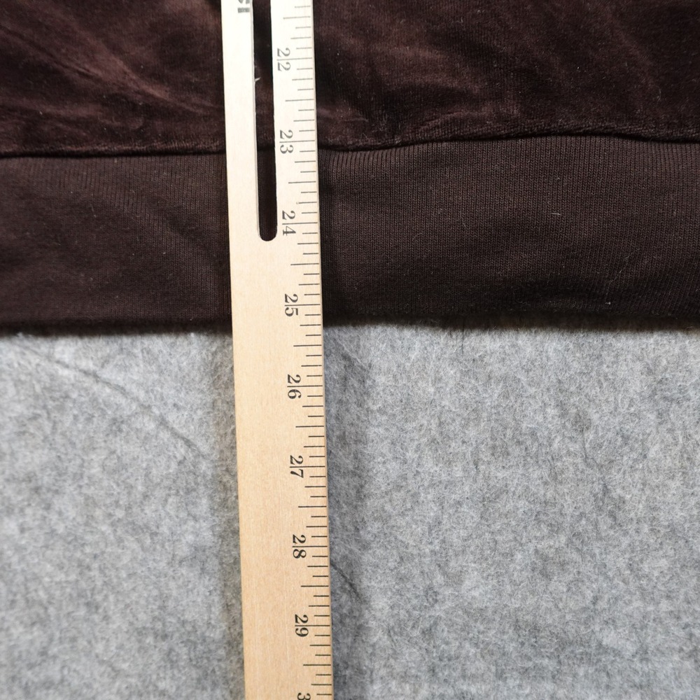 Ralph Lauren Jacket Womens 3X Velvet Velour Track Brown Full Zip Preppy - Picture 8 of 9